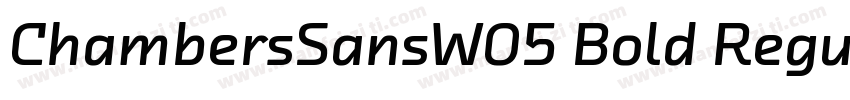 ChambersSansW05 Bold Regular字体转换